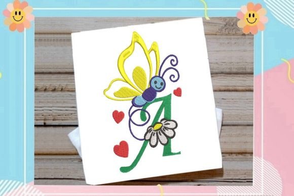 Butterfly A Letter Monogram: A Versatile Design for Etsy Sellers