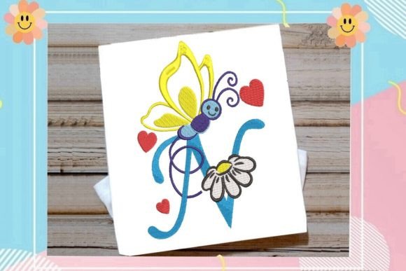 Butterfly N Letter Monogram: A Designer’s Review for Boutique Sweatshirt Embellishment