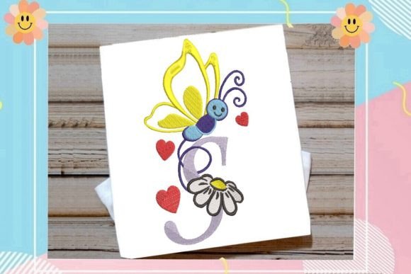 Butterfly S Letter Monogram: A Charming Touch for Personalized Embroidery Gifts