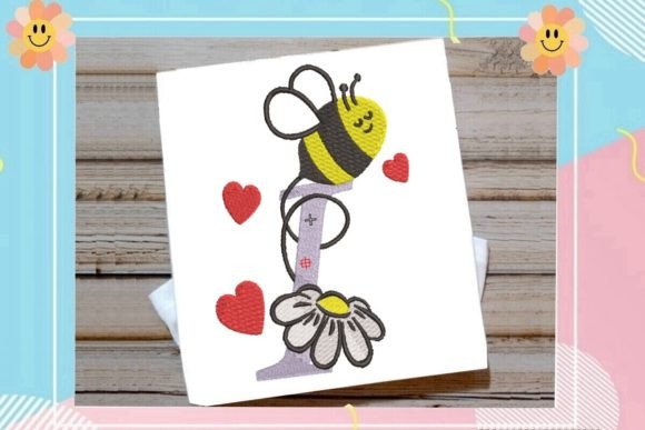 Cute Bee I Letter Monogram: A Playful Touch for Personalized Gifts