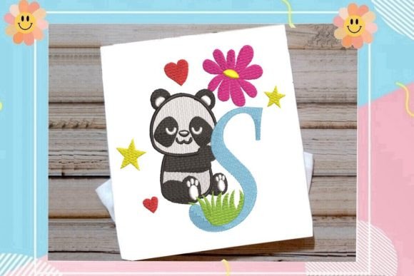 Cute Panda Monogram S Letter Review for Craft Fair Sellers