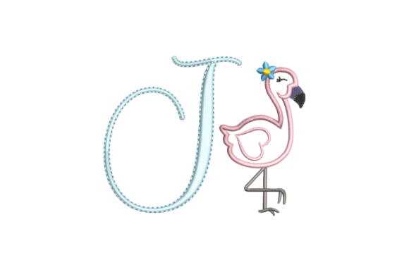 Flamingo Alphabet I: A Seasonal Monogram with Personality