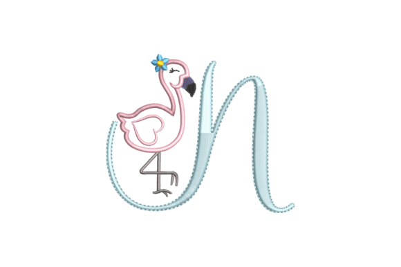 Flamingo Alphabet N: A Designer’s Review for Boutique Sweatshirt Embellishment