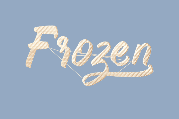 Frozen Magical Lettering for Boutique Apparel