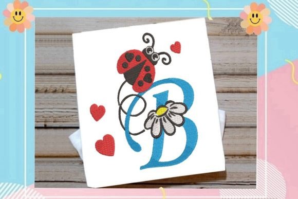 Ladybug B Letter Monogram: Cute, Versatile, and Ready for Real Projects
