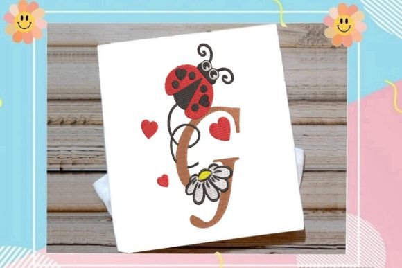 Ladybug G Letter Monogram: A Charming Branding Choice for Small Businesses