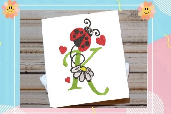 Ladybug K Letter Monogram: A Sweet Touch for Personalized Gifts