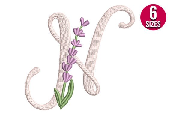 Lavender Font Letter N: A Seasonal Monogram Worth Stitching