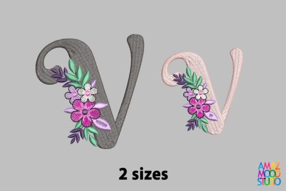 Letter V Floral Monogram: A Designer's Review